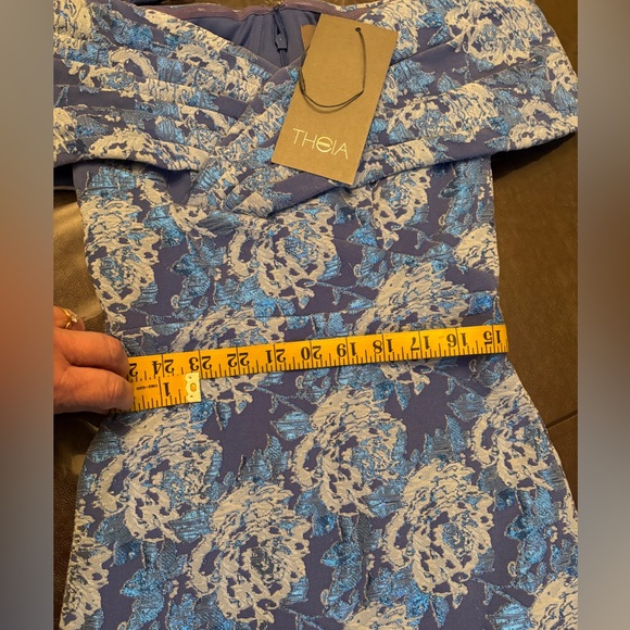 Theia Couture Size 0, EMMERSON Off-Shoulder MIDI Dress NWT - Picture 4 of 10